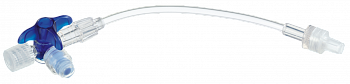Кран 3-ходовой Дискофикс С с Сэйффлоу 360° синий линия 50 см купить в Белгороде
