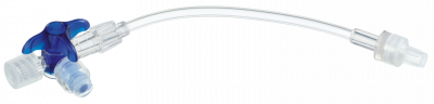 Кран 3-ходовой Дискофикс С с Сэйффлоу 360° синий линия 50 см купить оптом в Белгороде