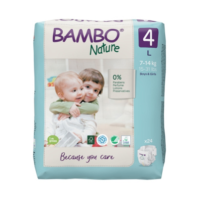 Эко-подгузники Bambo Nature 3 (4-8 кг), 52 шт купить оптом в Белгороде