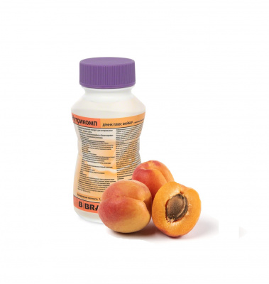 Нутрикомп Дринк Плюс Файбер с персиково-абрикосовым вкусом 200 мл. в пластиковой бутылке купить оптом в Белгороде